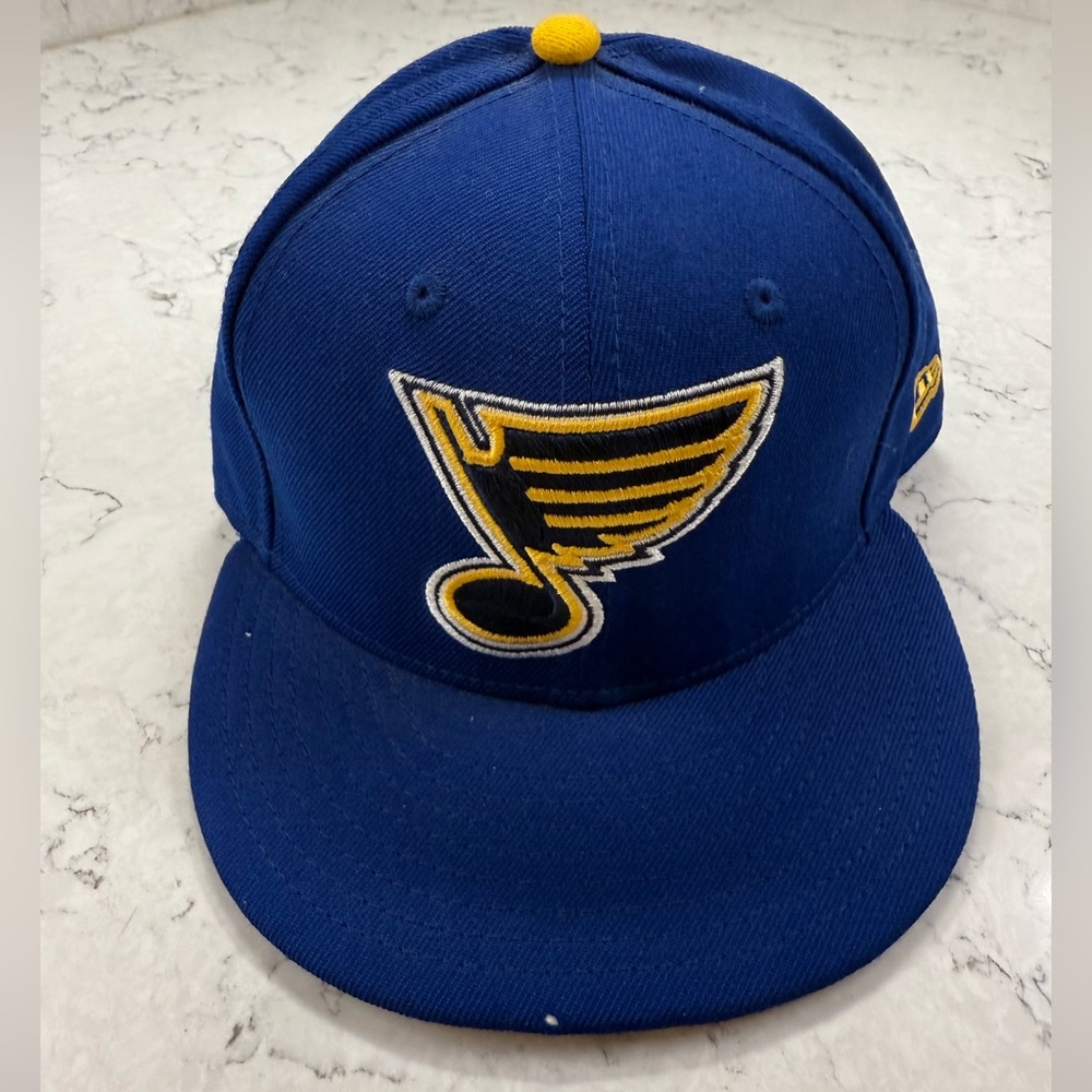 St. Louis Blues Fitted New Era Blue Hat 7 1/8